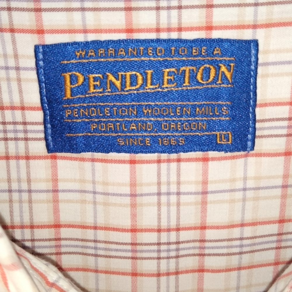 Pendleton Plaid Check Long Sleeve Button Down Shi… - image 2